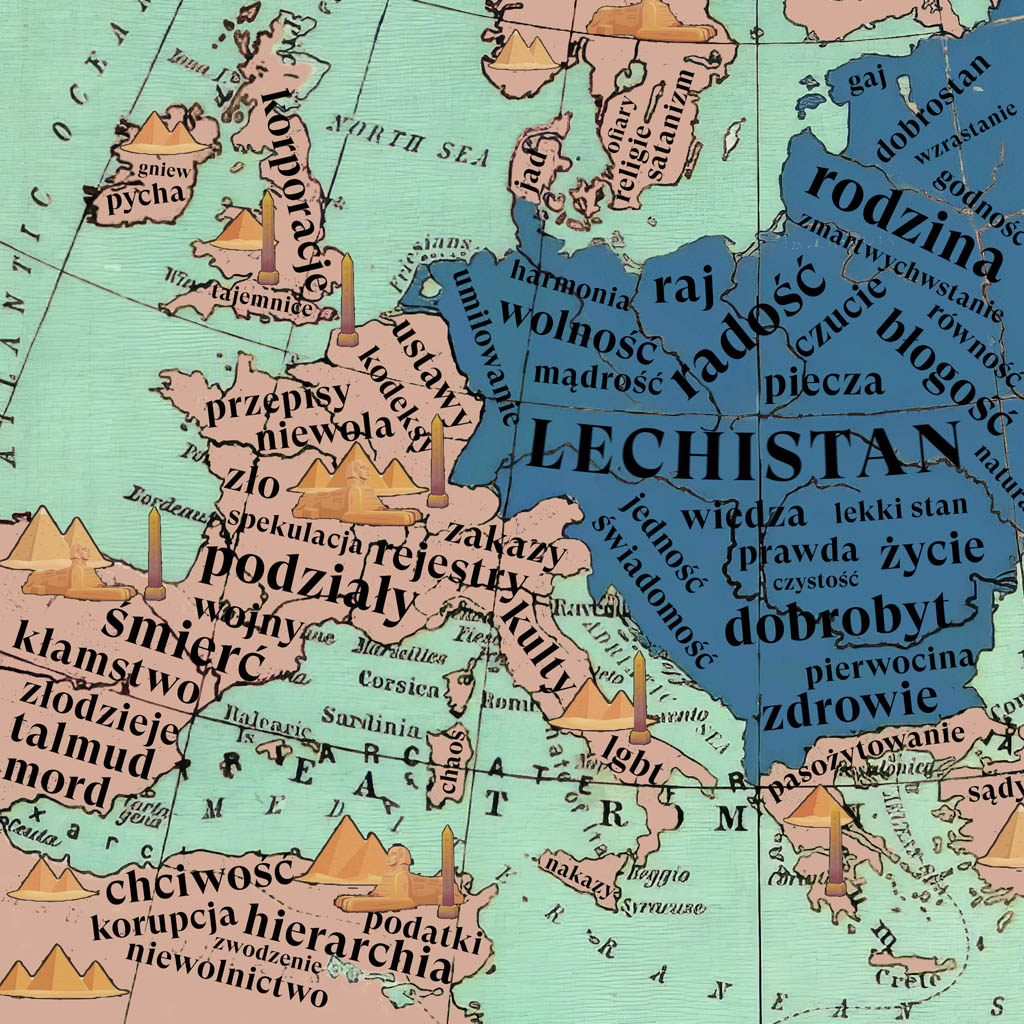 Mapa Lechistanu