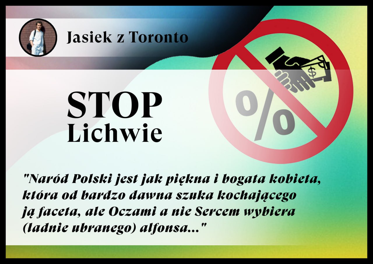 STOP Lichwie - Naród Polski jest jak piękna i bogata kobieta